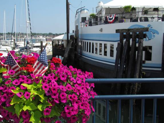 O porto de Portland, em Maine, nos Estados Unidos